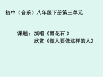《雨花石》PPT课件3-八年级下册音乐【苏少版】