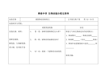 《第2节 人体细胞获得氧气的过程 观察肺的结构特点》分组实验记录单-北师大版生物七年级下册