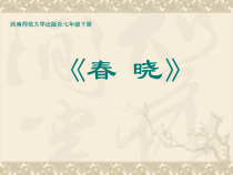 《春晓》PPT课件3-七年级下册音乐【西师大版】
