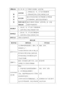 《第1节 生物的生存依赖一定的环境》教学设计3-北师大版生物八年级下册