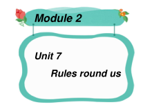 《Unit 7 Rules round us》PPT课件2-六年级上册英语【牛津上海版】