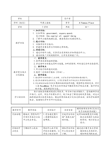 《Unit 6 Different places》教案2-七年级上册英语【牛津上海版】