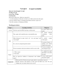 《Unit 8 Growing healthy, growing strong》教学设计2-七年级上册英语【牛津上海版】