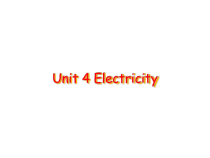 《Unit 3 Electricity》PPT课件1-八年级下册英语【牛津上海版】