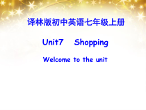 《Unit 7 Shopping Welcome to the unit》PPT课件3-七年级上册英语【牛津译林版】