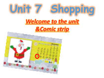 《Unit 7 Shopping Welcome to the unit》教学课件5-七年级上册英语【牛津译林版】