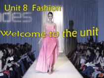《Unit 8 Fashion Welcome to the unit》教学课件7-七年级上册英语【牛津译林版】
