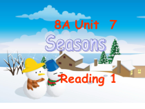 《Unit 7 Seasons Reading 1 A poem about seasons》优质课件9-八年级上册英语【牛津译林版】