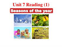 《Unit 7 Seasons Reading 1 A poem about seasons》优质课件10-八年级上册英语【牛津译林版】