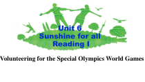《Unit 6 Sunshine for all Reading 1 The Special Olympics World Games》PPT课件17-八年级下册英语【牛津译林版】
