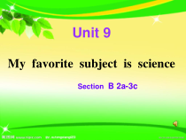 《Unit 9 My favorite subject is science Section B 2a-3c》PPT课件11-七年级上册新目标英语【人教版】