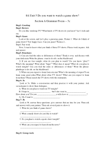 《Unit 5 Do you want to watch a game show Section A 2d-3c》教案2-八年级上册新目标英语【人教版】