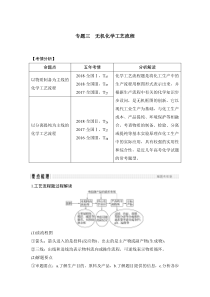 2022年高考化学二轮复习专题三 无机化学工艺流程 (含解析)