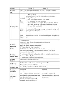 《Unit 7 What’s the highest mountain in the world Section A Grammar focus 4a-4c》教学设计3-八年级下册新目标英语【人教版】