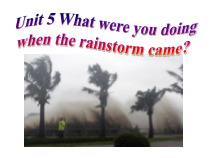 人教新目标版英语八下《Unit 5 What were you doing Section A 》PPT课件-八年级下册新目标英语【人教版】