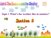 《Unit 8 Topic 1 What’s the weather like in summer》教学课件7-七年级下册英语仁爱（科普版）