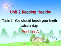 《Unit 2 Topic 1 You should brush your teeth twice a day》获奖PPT课件-八年级上册英语仁爱（科普版）