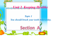 《Unit 2 Topic 1 You should brush your teeth twice a day》优质课件4-八年级上册英语仁爱（科普版）