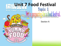 仁爱（科普版）英语八下《Unit 7 Topic 1 We’re preparing for a food festival》教学课件1