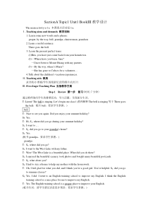 《Unit 1 Topic 1 Our country has developed rapidly》教案6-九年级上册英语仁爱（科普版）