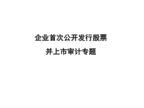 IPO审计专题-课件