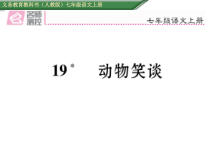 第19课《动物笑谈》PPT课件7-七年级语文上册统编版