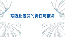 寿险业务员的责任与使命课件