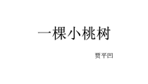 第18课《一棵小桃树》PPT课件9-七年级语文下册统编版