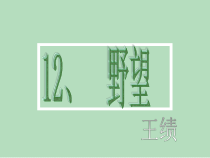 12.1《唐诗五首-野望》ppt课件3（共10页）-八年级语文上册统编版