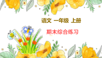 部编版一年级上语文期末综合练习课件