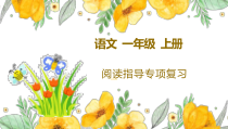 部编版一年级上语文阅读指导专项复习课件