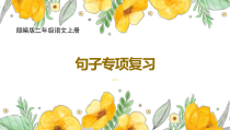 新部编版二年级语文上册句子专项复习课件