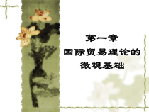 国际贸易理论的微观基础课件