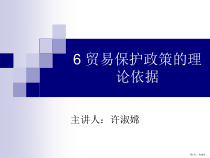 贸易保护政策的理论依据汇编课件