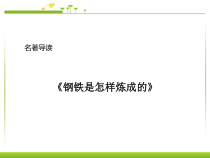 《钢铁是怎样炼成的》名著导读课件-八年级下册语文部编人教版