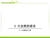 部编人教版语文八下第5课《大自然的语言》ppt课件