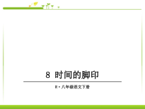部编人教版语文八下第8课《时间的脚印》ppt课件