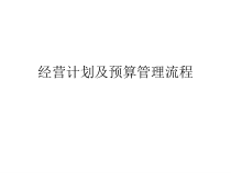 经营计划及预算管理流程课件