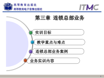 连锁经营管理案例与实训连锁总部业务课件