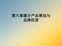 媒介产品策划与品牌经营课件