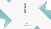 渠道经理能力模型课件