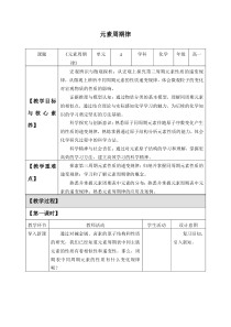 高中化学必修第一册《第二节 元素周期律》教学设计-统编人教版