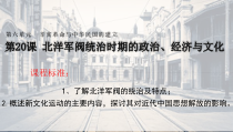 高中必修中外历史纲要（上）第20课《北洋军阀统治时期的政治、经济与文化》PPT课件4-统编人教版