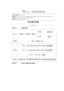 (2019)高中数学必修第二册第六章6.2.3《向量的数乘运算》学案-人教A版