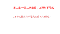 高中必修第一册《2.1 等式性质与不等式性质》PPT课件2-统编人教A版