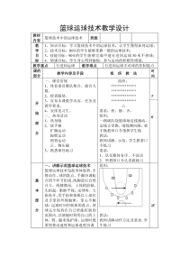 高中体育与健康《运球、传接球与抢球游戏》教学设计2-人教版