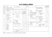 高二学生用书《运动技能形成之路》教学设计4-华东师大版体育