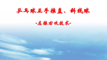 高三教师用书《正手推直、斜线球》PPT课件2-华东师大版体育