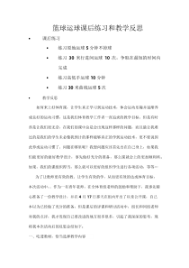 体育高一教师用书《各种方式运球、传球》教学反思2-华东师大版