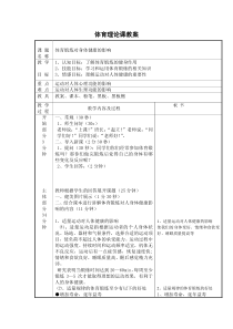 体育高一学生用书《体育锻炼对身体健康的影响》教案1-华东师大版